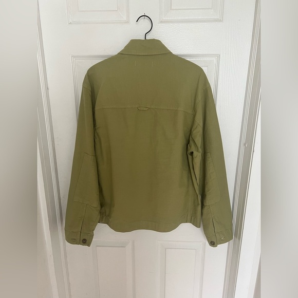 Everlane The Everyone Spring Shirt Jacket Green Mens S Womens M Linen Blend - Picture 5 of 9